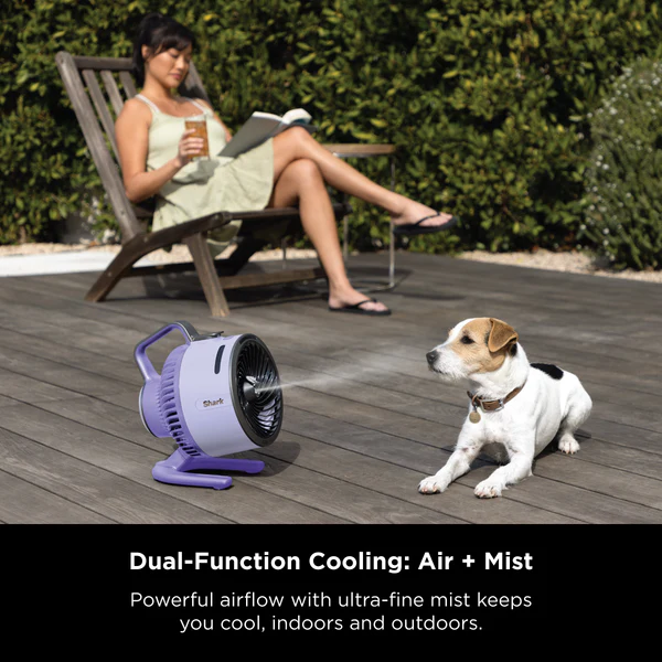 Shark FlexBreeze HydroGo™ Portable Misting Fan - FA050SM - Purple