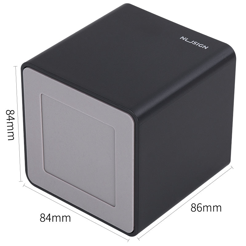 DELI NUSIGN SQUARE PEN HOLDER GREY NS011
