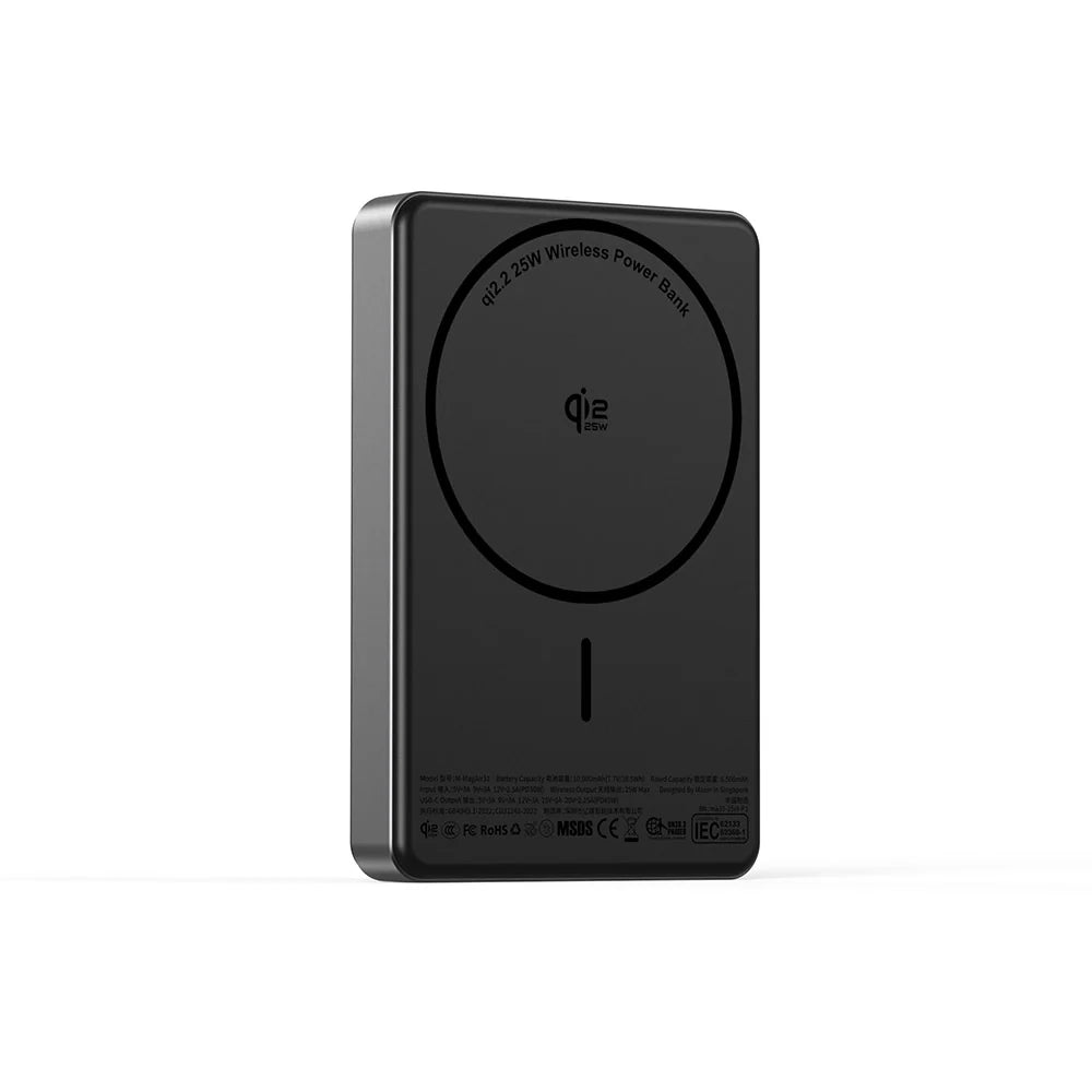 Mazer M-MagAir31-BK qi2-25W 10kmAh PD45W Power Bank (Black)