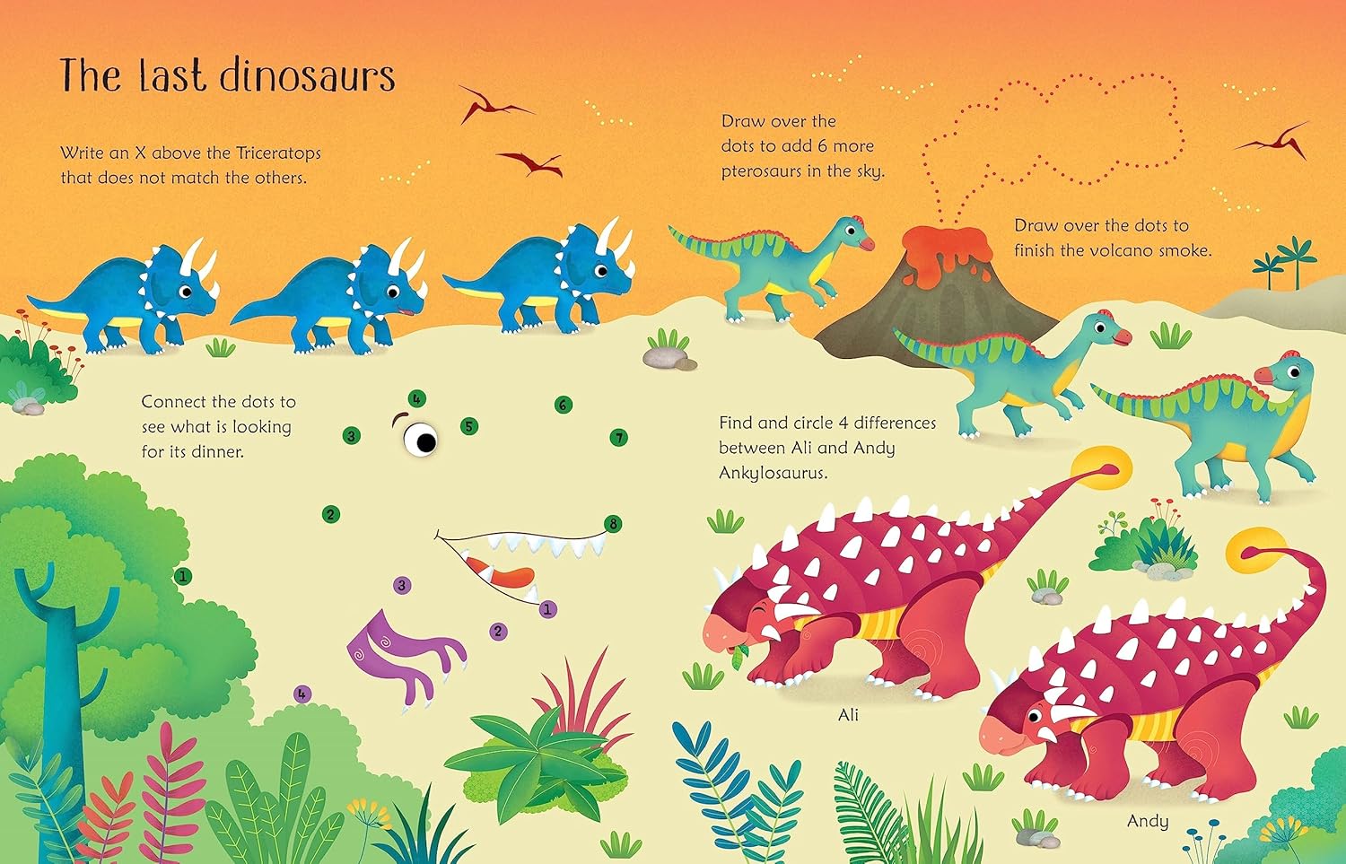 Wipe-clean Dinosaur Activities by NILL
