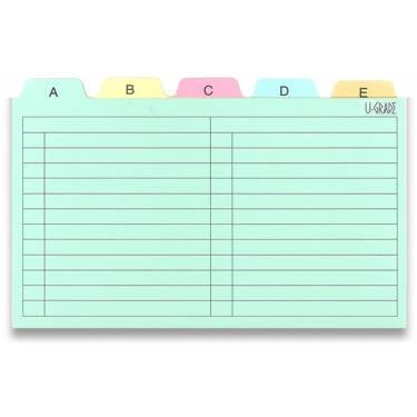 U-GRADE INDEX GUIDE 3X2                     