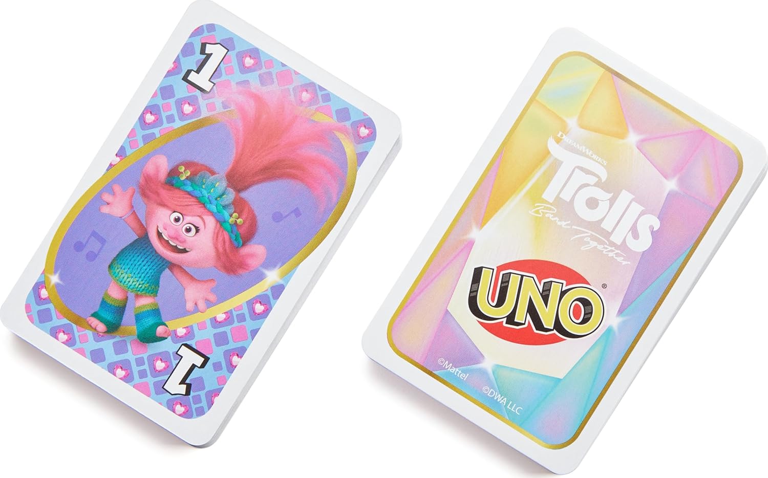 MATTEL UNO TROLLS 3 BAND TOGETHER CARD GAME