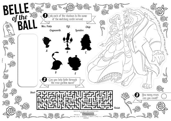 Disney Princess Tear Off Act Placemats