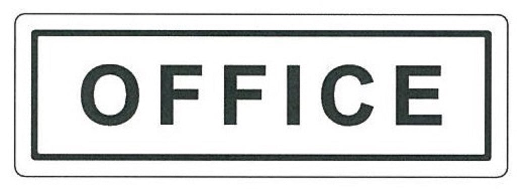 COSMO OFFICE SIGN SA5-644W (150mm X 50mm)