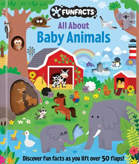 Little Olive: FunFacts - Lift the Flap Board Book - Baby Animals