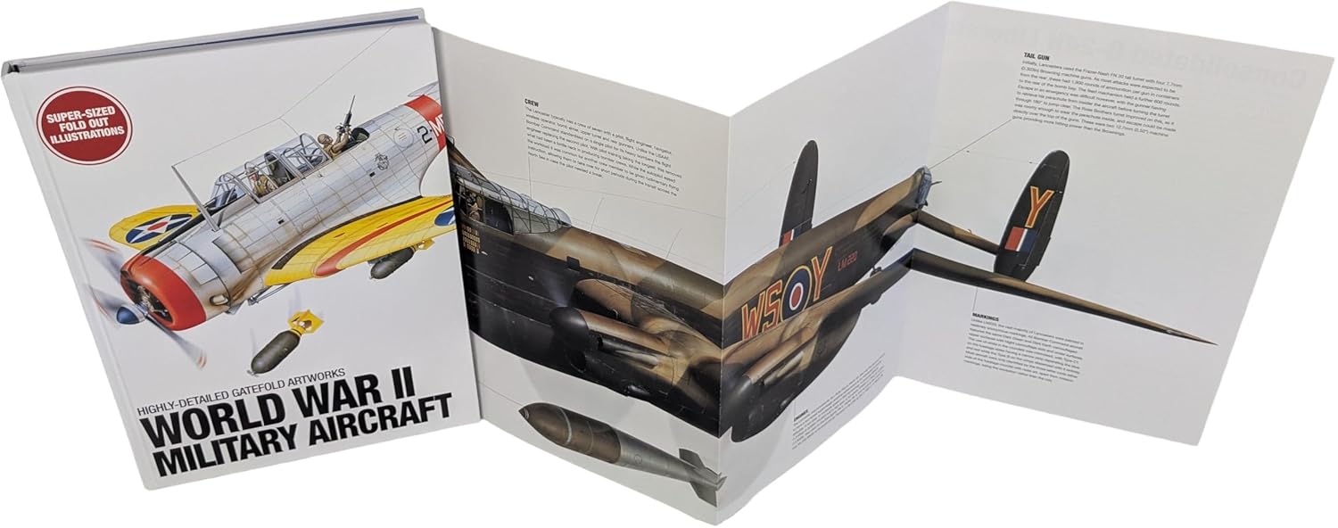 World War II Military Aircraft: Highly-Detailed Gatefold Artworks (Hardcover)