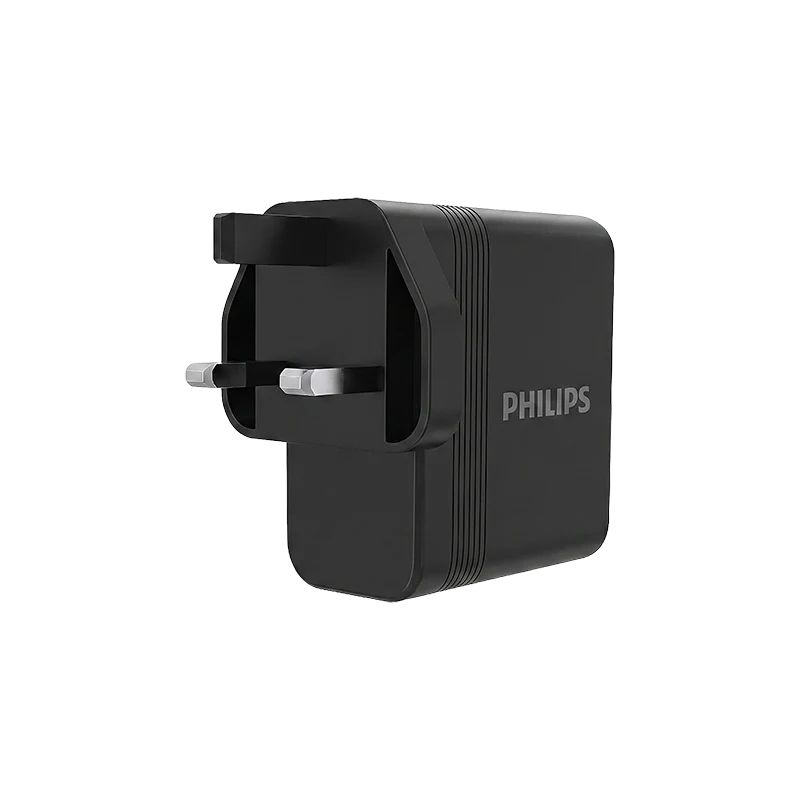 Philips DLP6332CW/05 100W GaN Wall Charger 2C1A (Black)