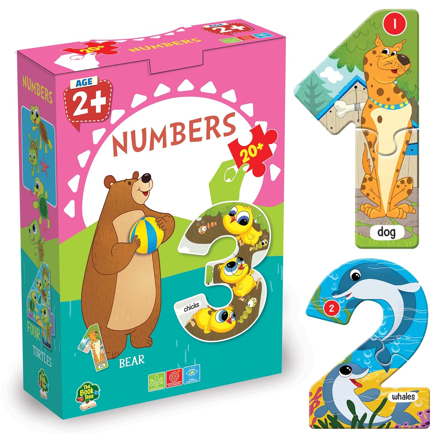 MAJESTIC BOOK NUMBER PUZZLE 20+ PIECES