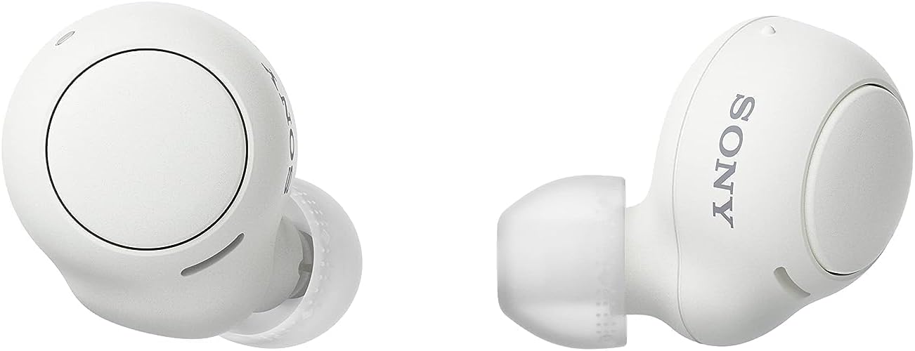 Sony WF-C500 Truly Wireless Headphones, IPX4 Water Resistance, Up to 20 Hours Battery Life, Compatible with Voice Assistant, Bluetooth - White