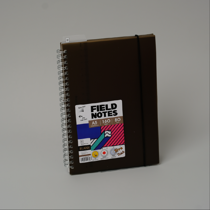 Hw Wire-o Pp Blank Notebook A5 80g 160pg