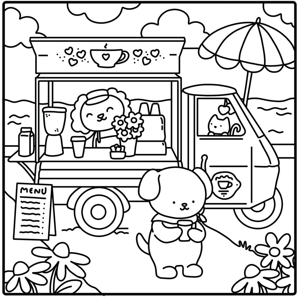 Cozy Cafe (Coloring Moments)