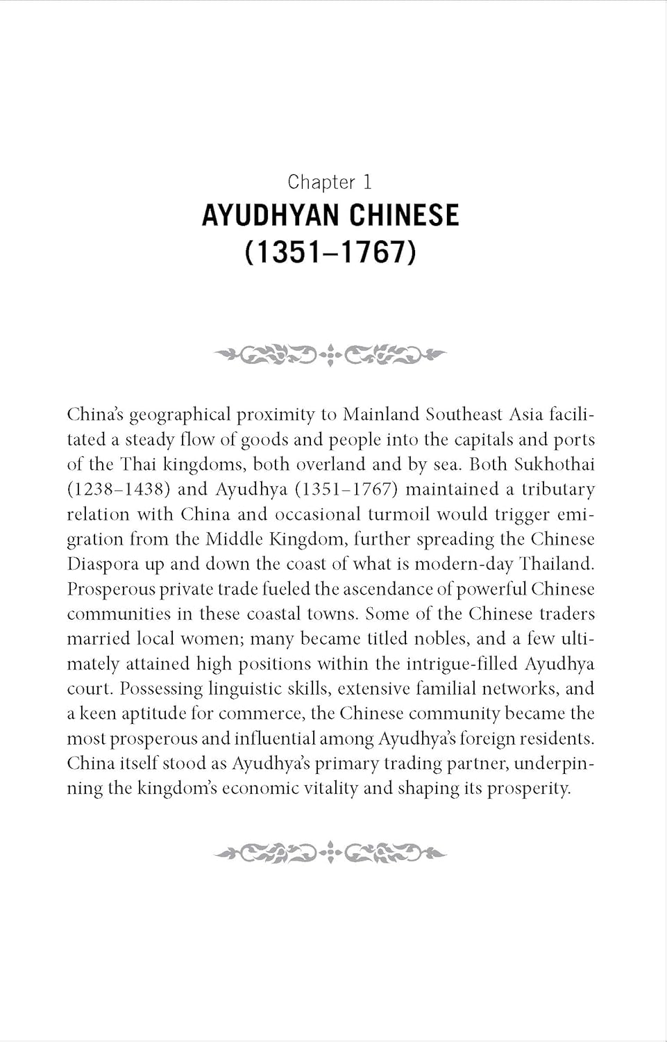 A History of the Thai Chinese