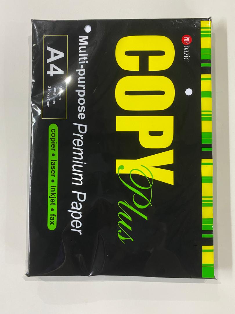 POP BAZIC Premium Copier Paper A4 100 GSM 100's