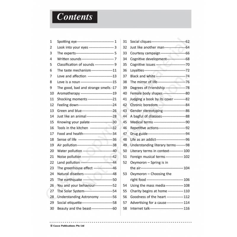 Secondary 3 Power Vocabulary