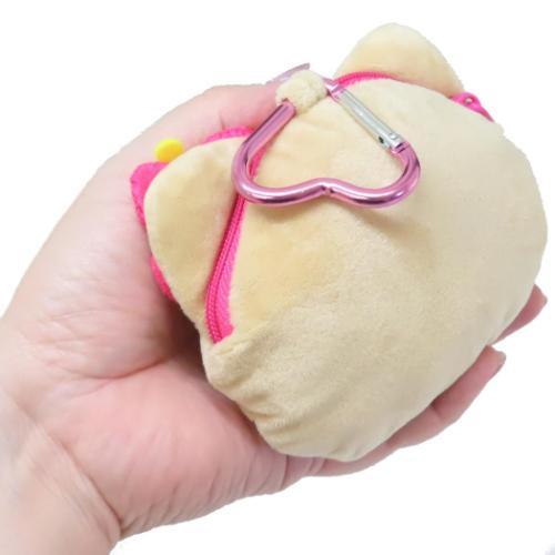 Sanrio Sunburn Hello Kitty Plush Zipper Mascot Pouch With Carabiner