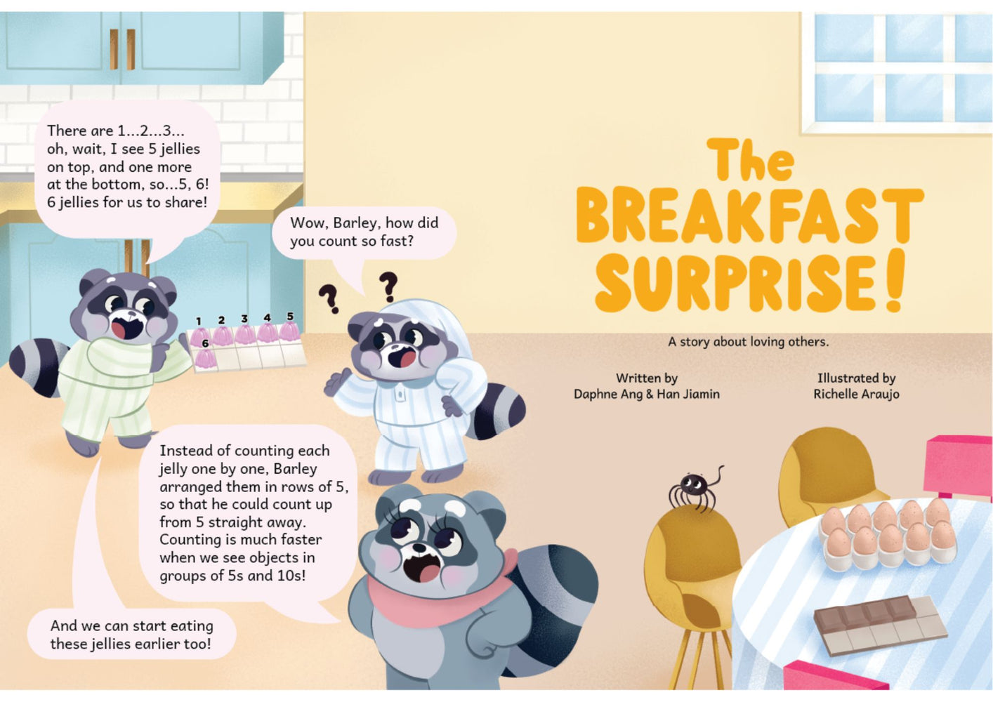 Maths Storybook: The Breakfast Surprise! - Counting, One-to-one correspondence (3-6yo)