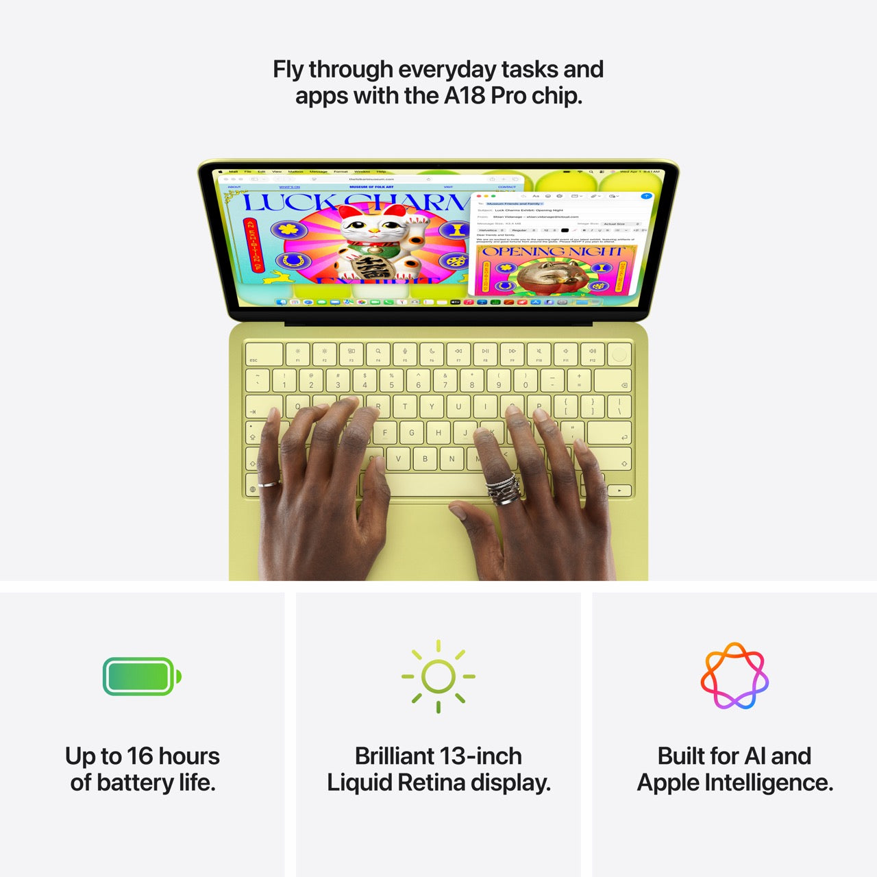 Apple MacBook Neo Touch ID 13-inch laptop Apple A18 Pro chip 2026 Silver
