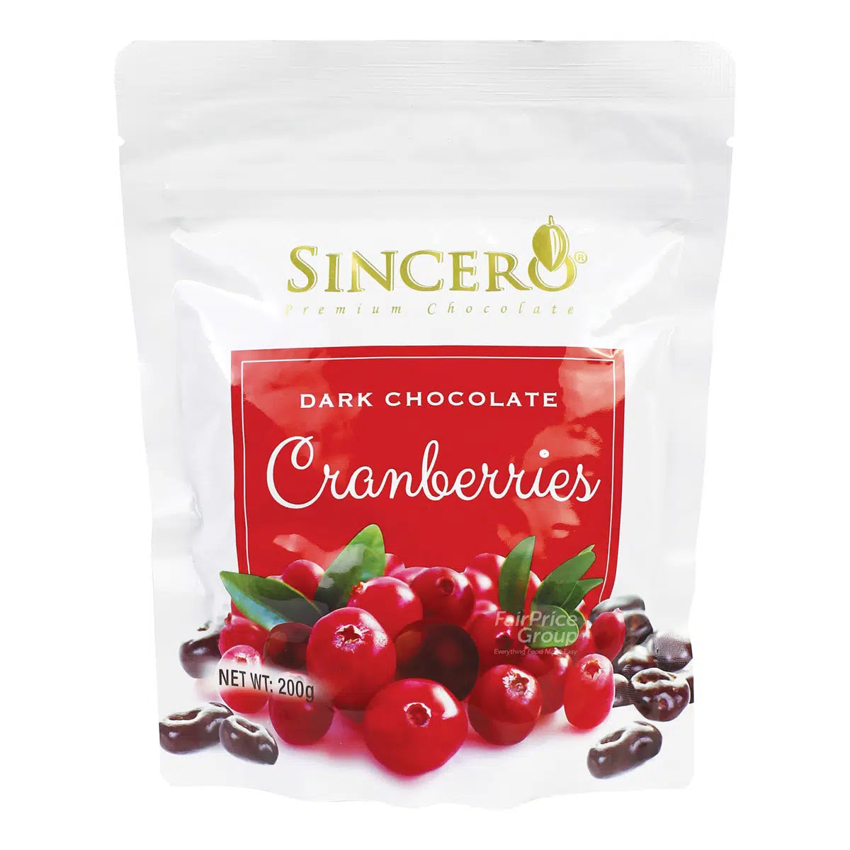 Sincero Dark Chocolate Cranberry 50g