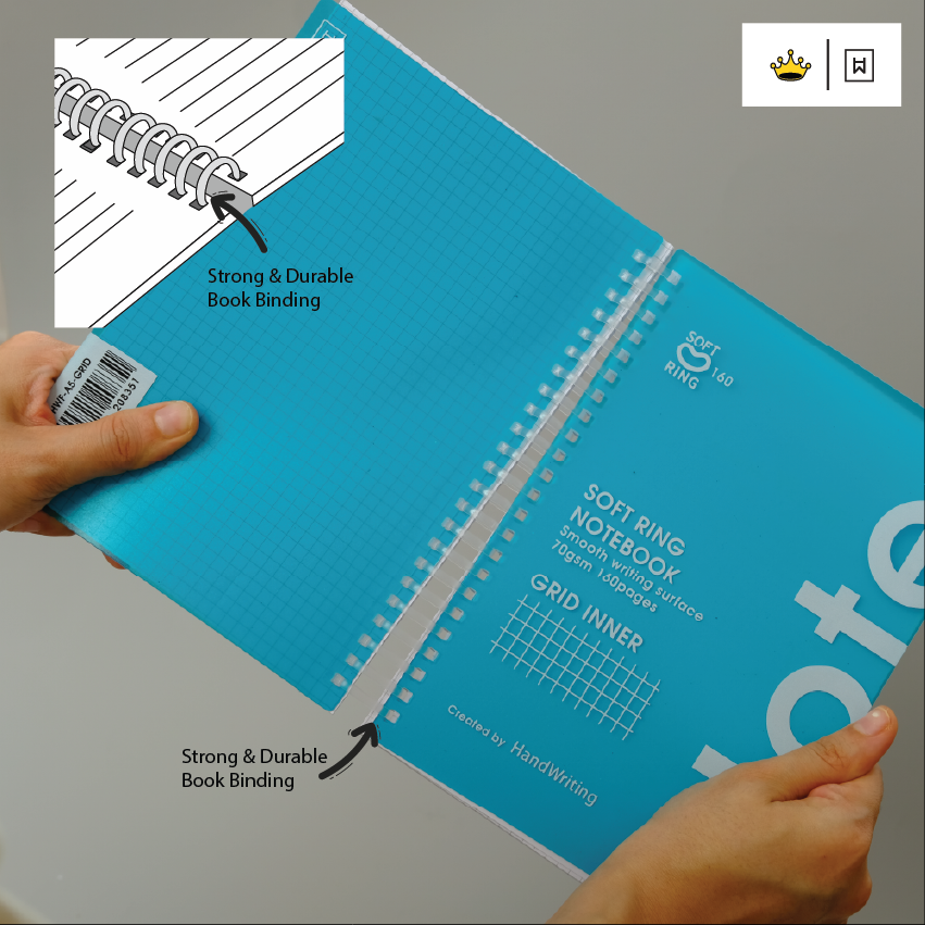 Hw Soft Ring Dotto Notebook A5 70g 160pg