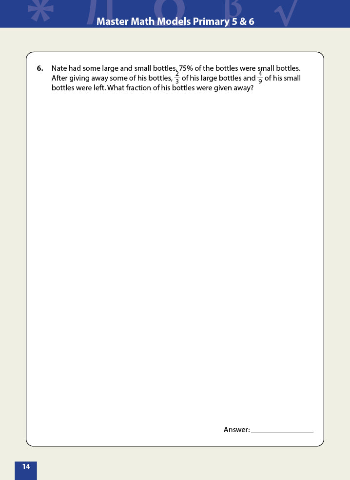 Master Math Models Primary 5 & 6 Book 4 Challenging Problems