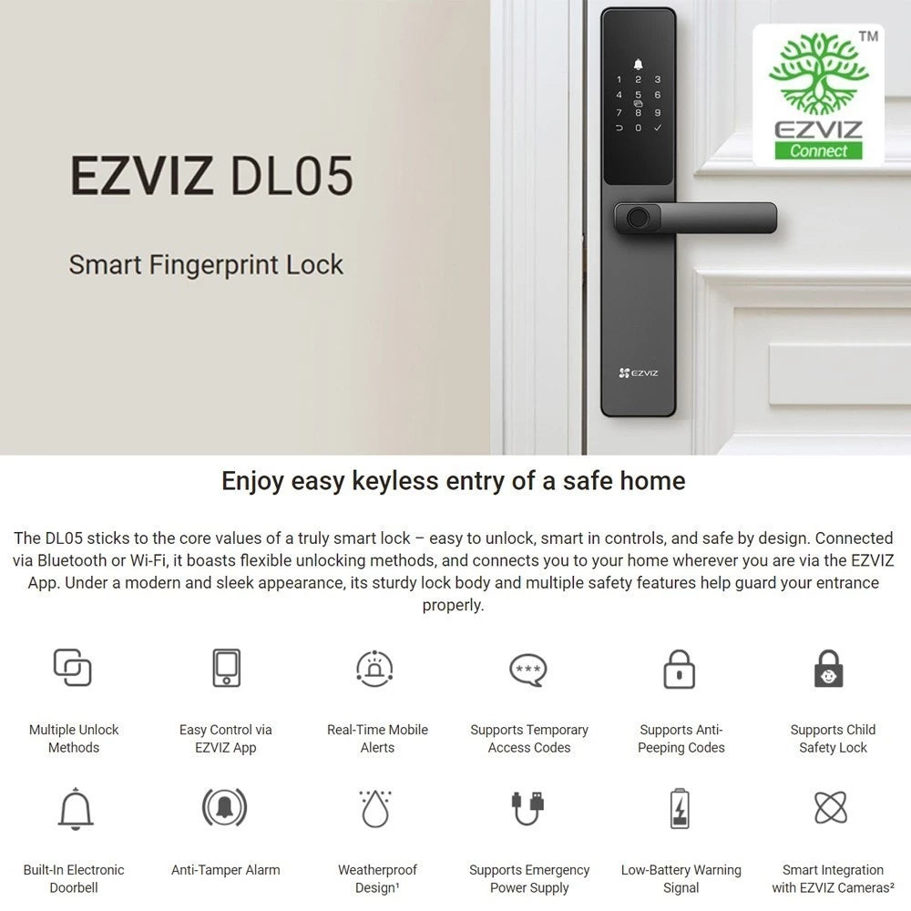 Ezviz Dl05 Smart Fingerprint Lock