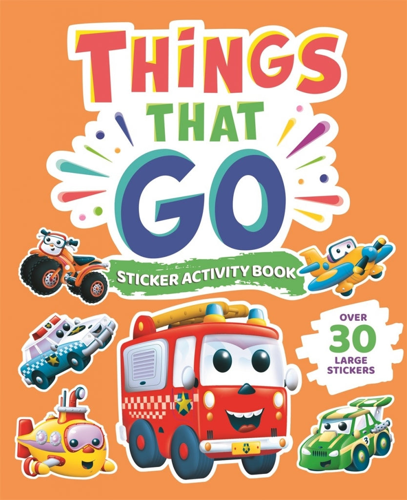 Things That Go Sticker Activity Book