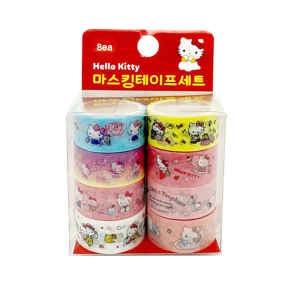Sanrio Hello Kitty Masking Tape 8'S Set
