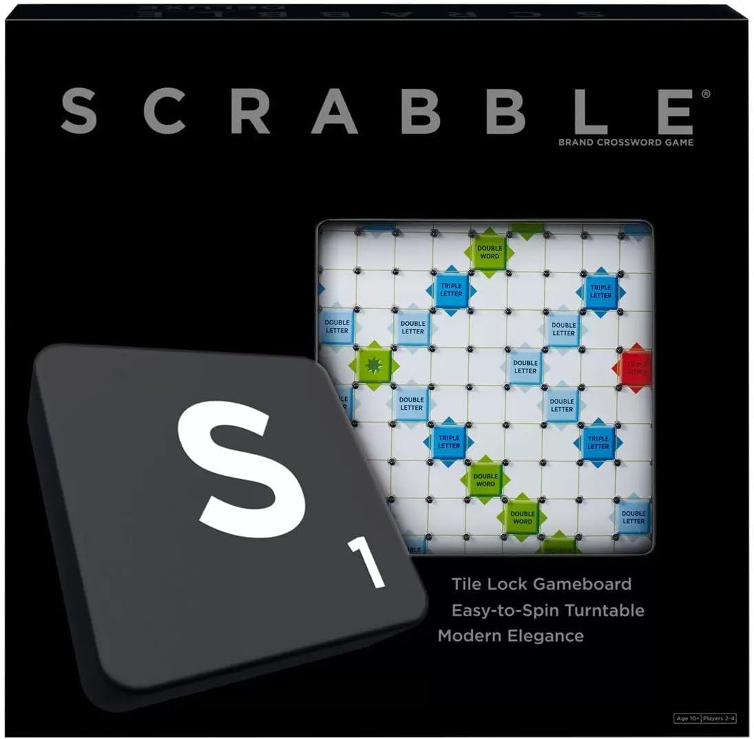 MATTEL SCRABBLE DELUXE UK BOARD GAME