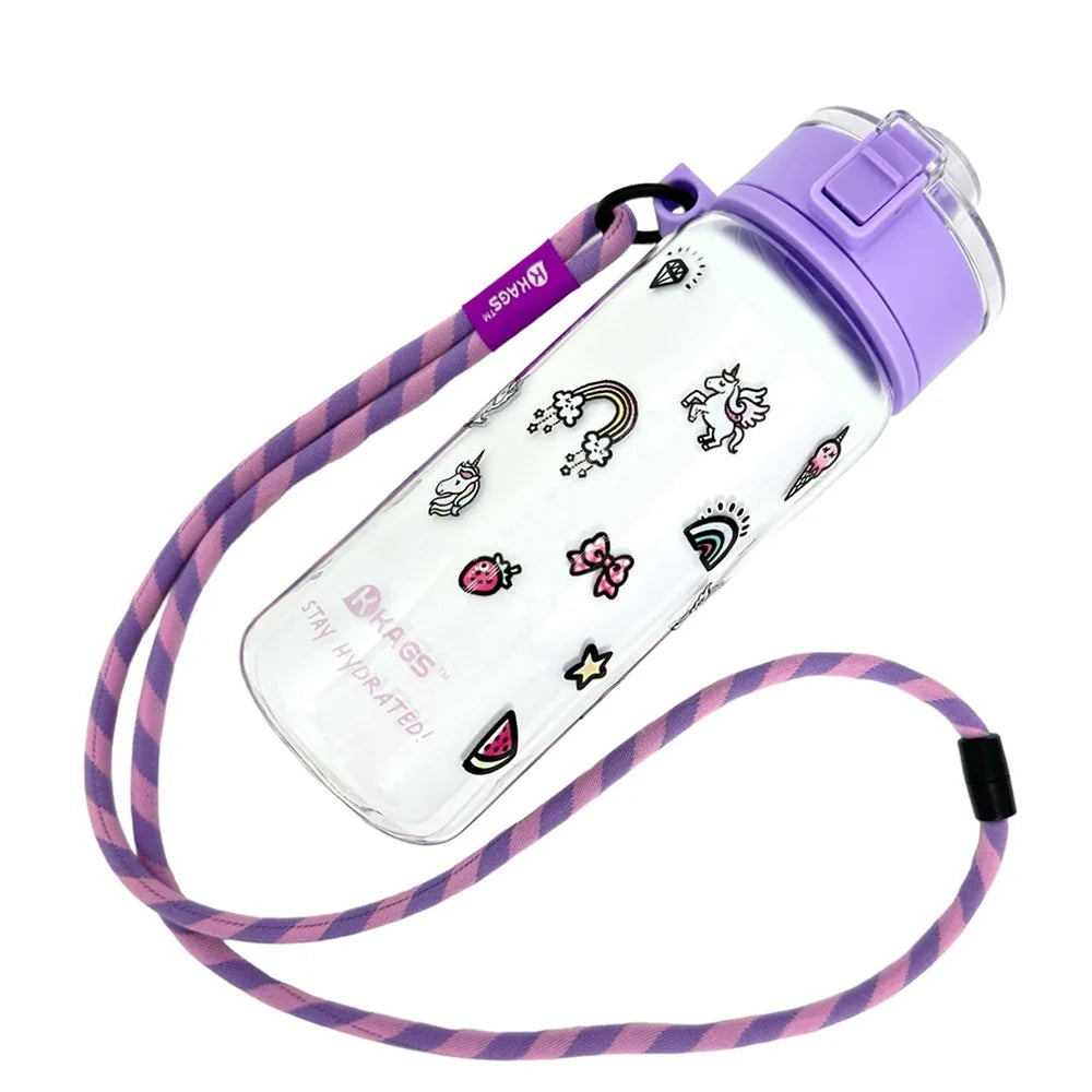KAGS UNICORN AQUARECHARGE SERIES TRITAN 600ML WATER BOTTLE