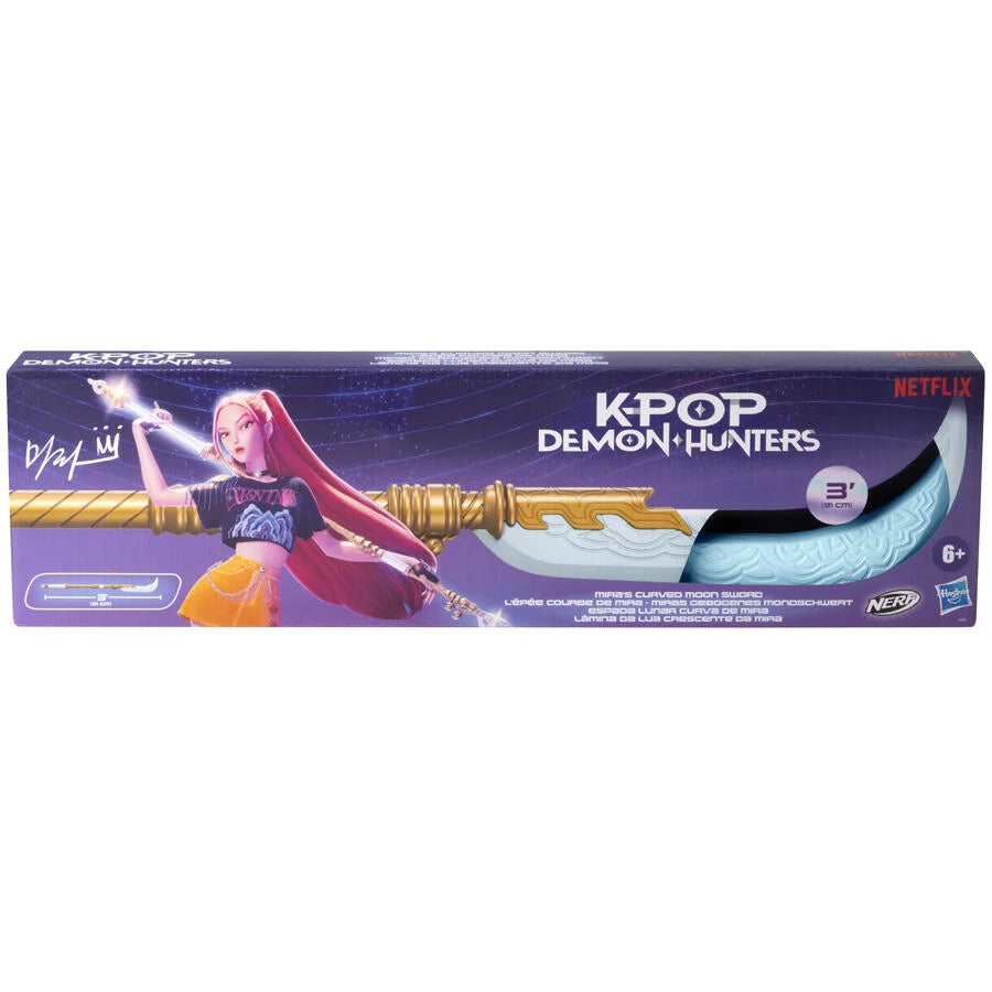 HASBRO NERF KPOP DEMON HUNTERS MIRA'S CURVED MOON SWORD