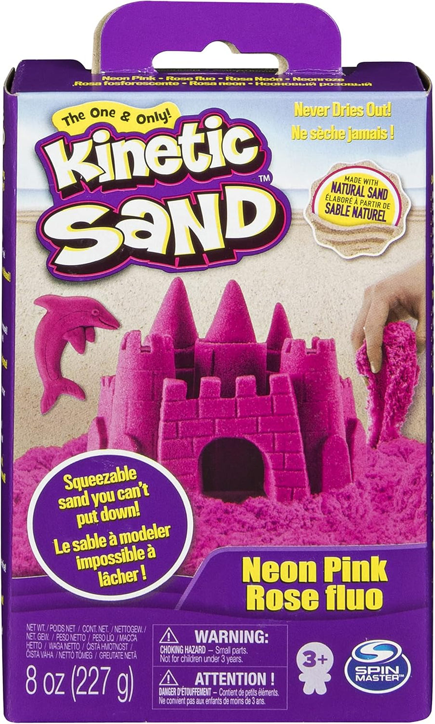 SPIN MASTER KINETIC NEON SAND BOX 8OZ ASSORTED