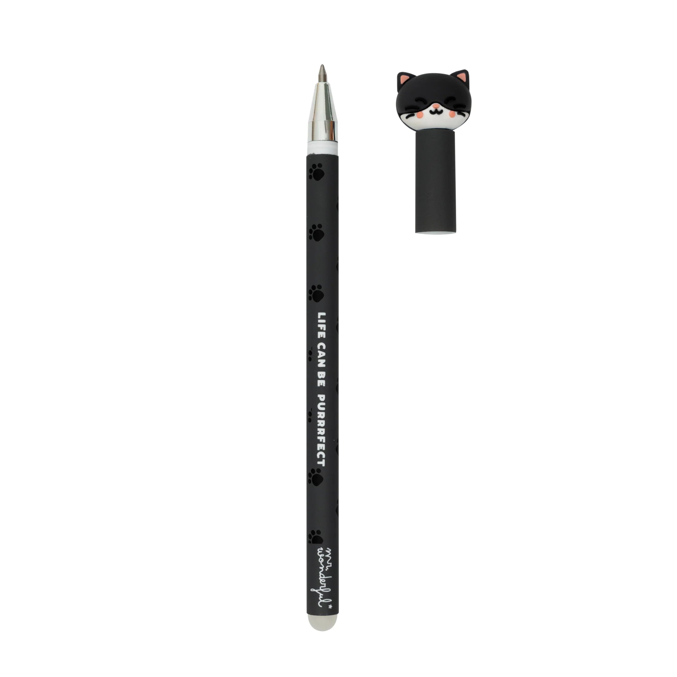 Erasable Pen With Cap - Honorato The Cat