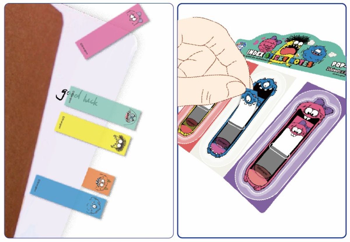 Strange Us Index Sticky Notes 3Pc/Set