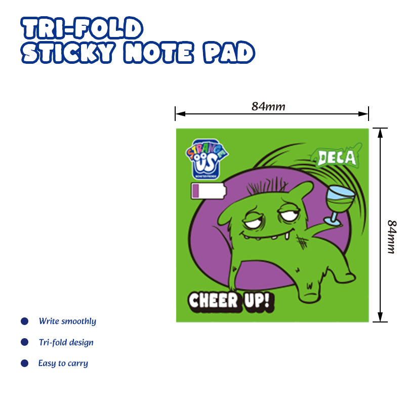 Strange Us 3-Fold Sticky Notes