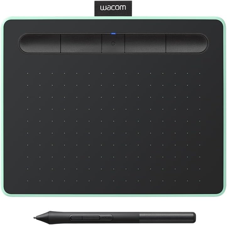 Wacom CTL-4100WL-E0-CX Intuos Creative Pen Tablet with Bluetooth, Small, Pistachio