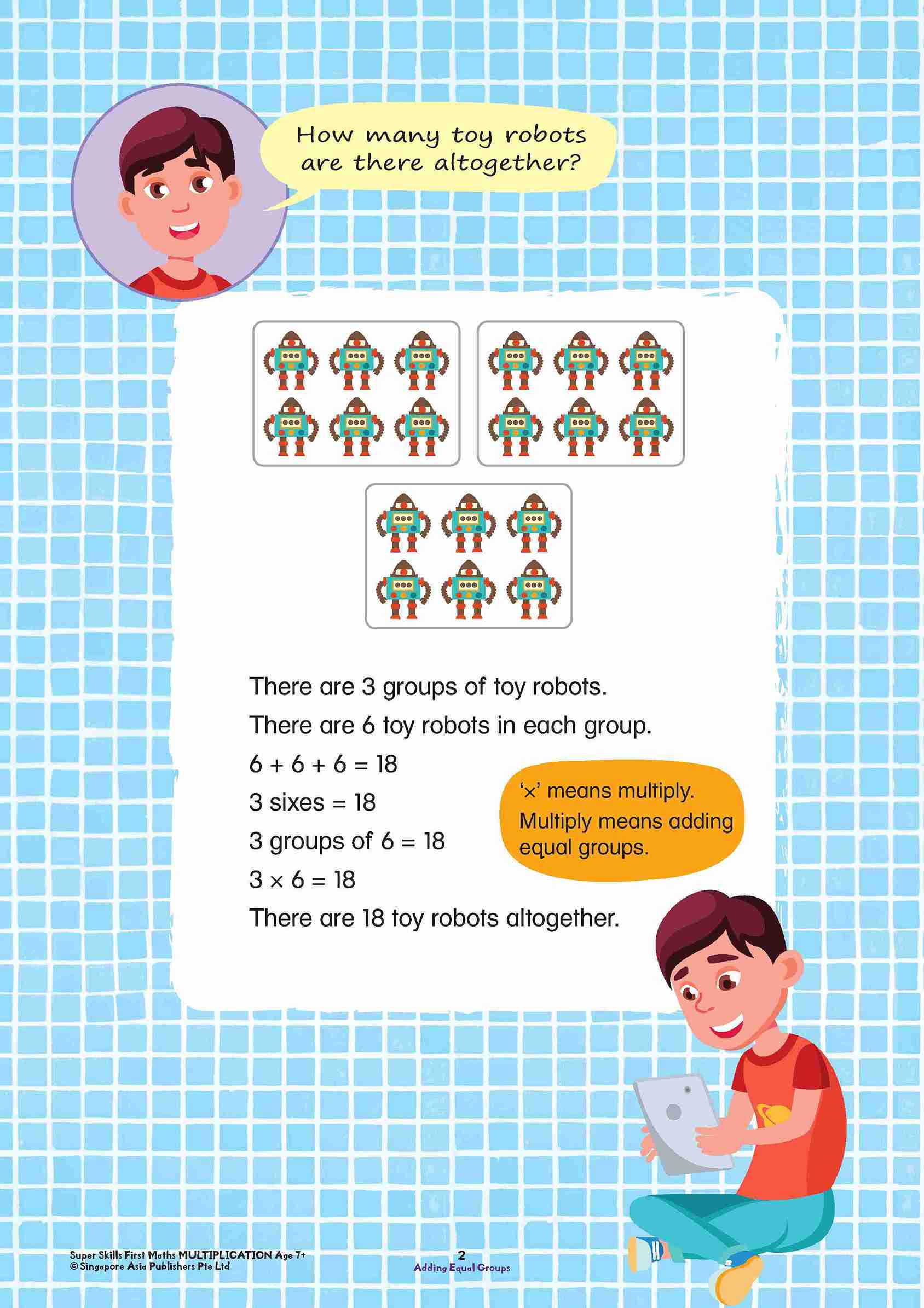 Primary 1 Super Skills First Maths MULTIPLICATION Age 7+ Years