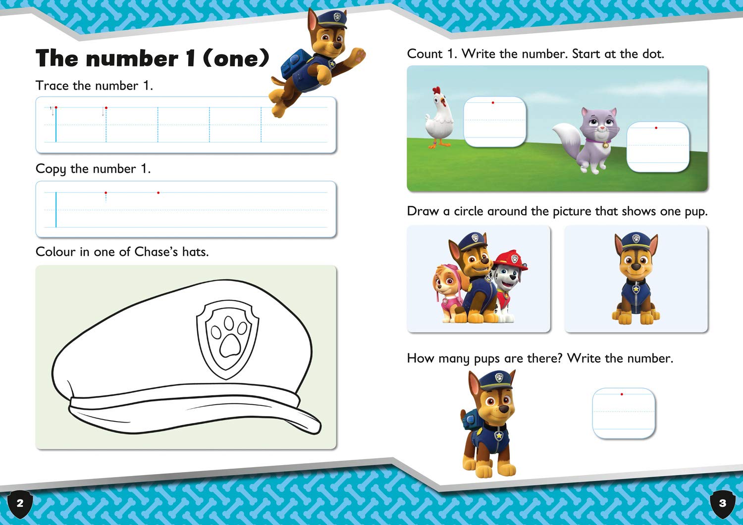 Paw Patrol First Numbers Activity Book (Paperback)