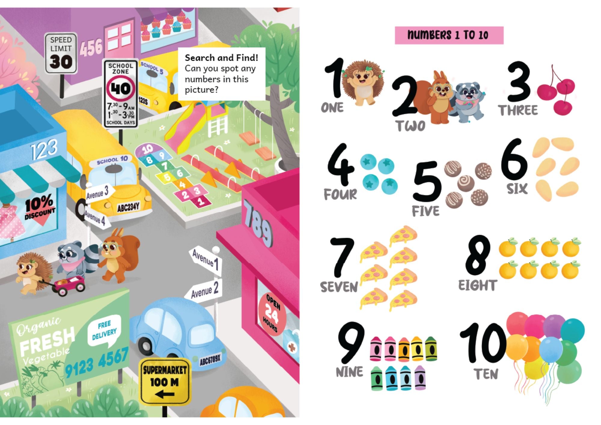 Maths Storybook: The Perfect Birthday - Numbers 1 to 10 (3-6yo)