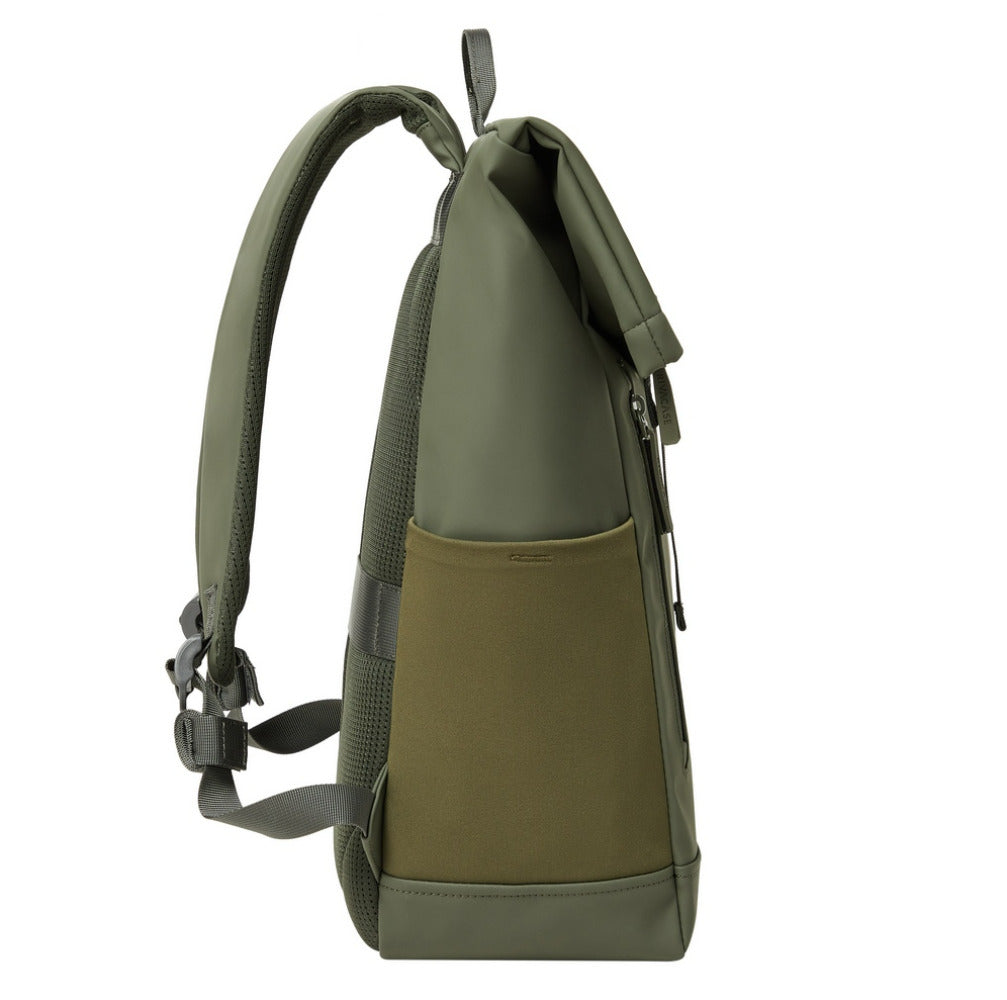 Rivacase 7826 Eden-ECO 17L Roll Top Backpack - Olive Green