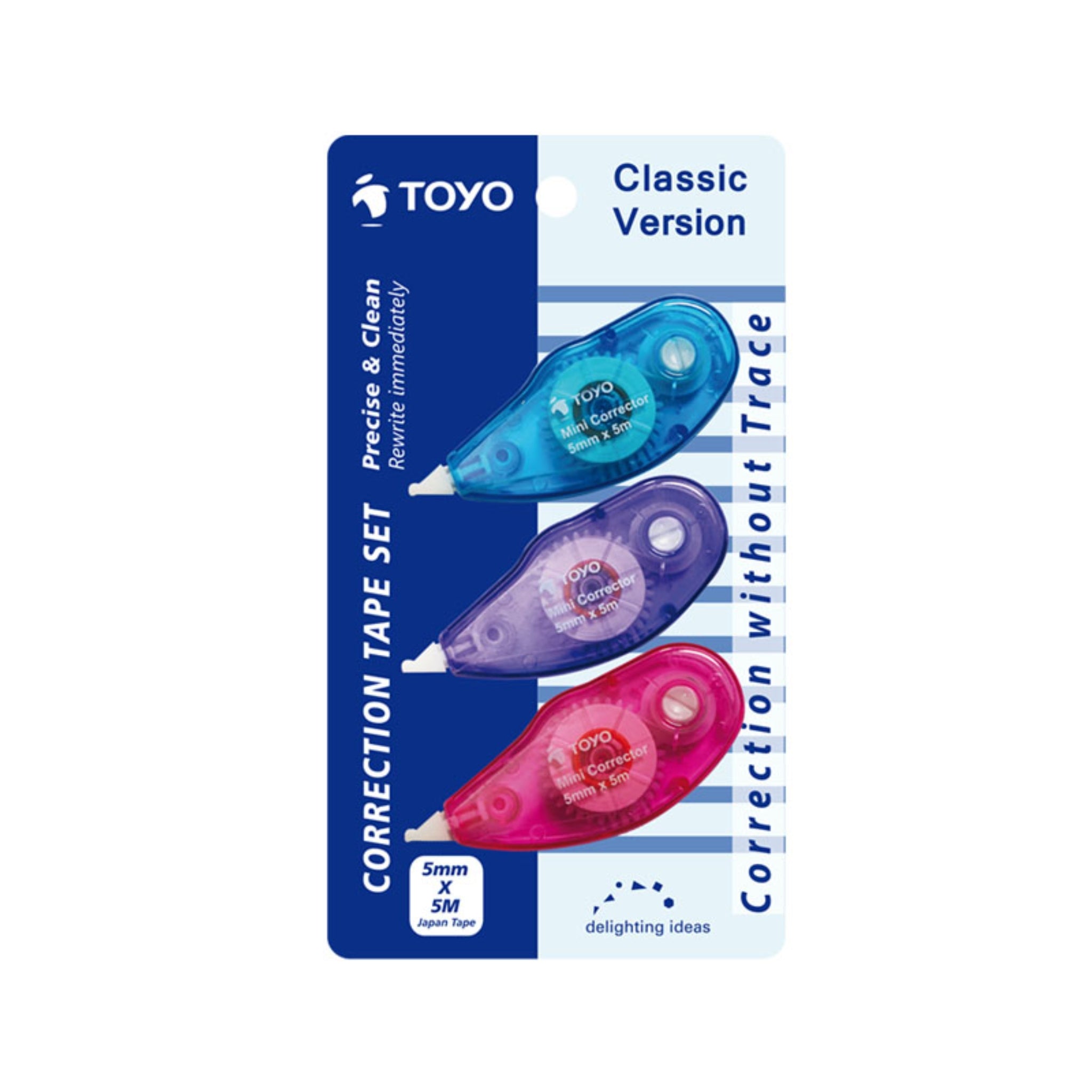 Toyo Correction Tape Set 3's 5mmx5m Ct99/3 