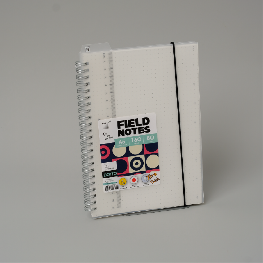 Hw Wire-o Pp Dot Notebook A5 80g 160pg
