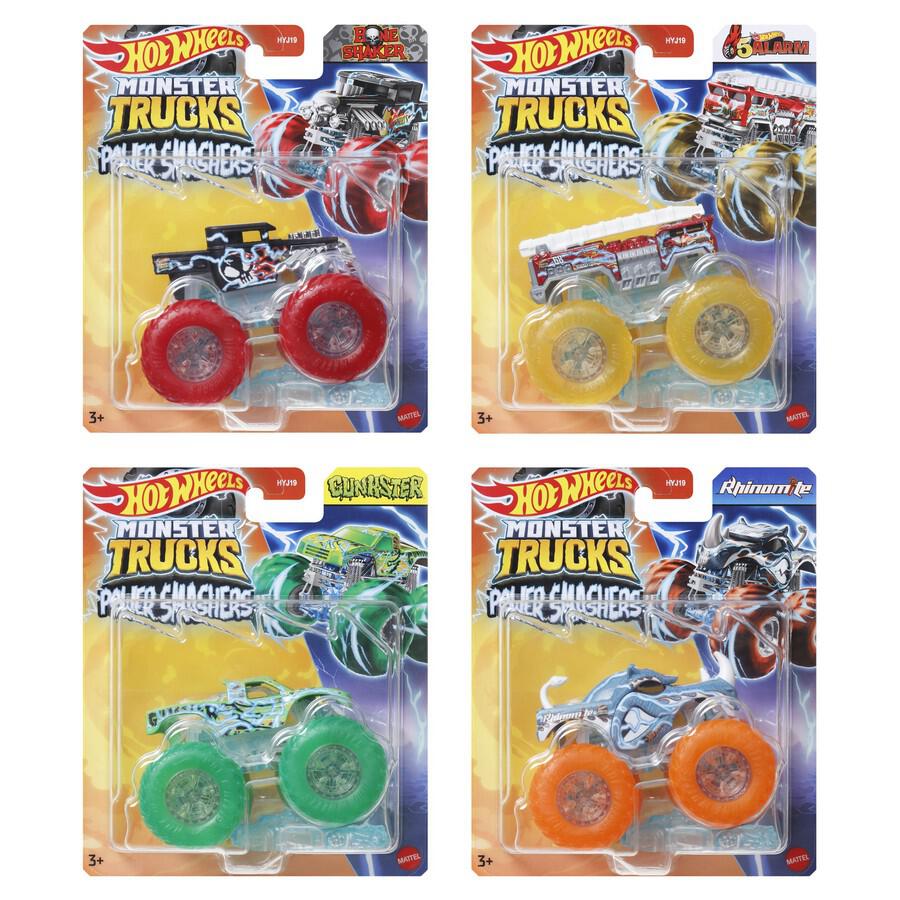 MATTEL HOT WHEELS MONSTER TRUCKS POWER SMASHERS ASSORTMENT