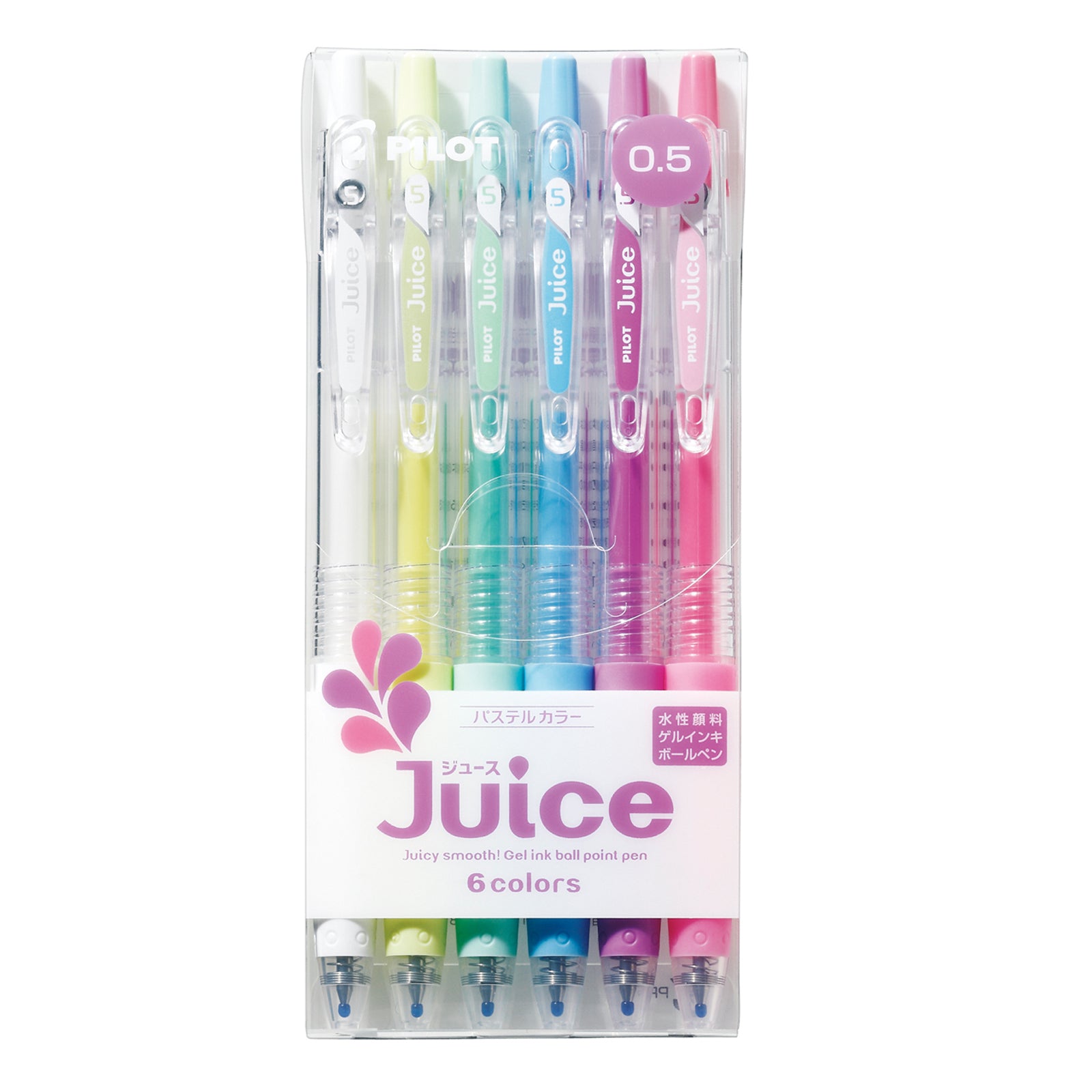 Pilot Juice Extra Fine (0.5mm) Gel Pen Set Of 6 Colors (pastel)