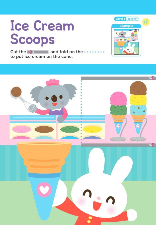 Playsmart My First Cutting Activity Book 2+