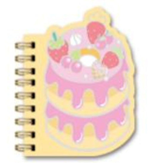 Assorted A6 Spiral Notebook 60S - Cake Design