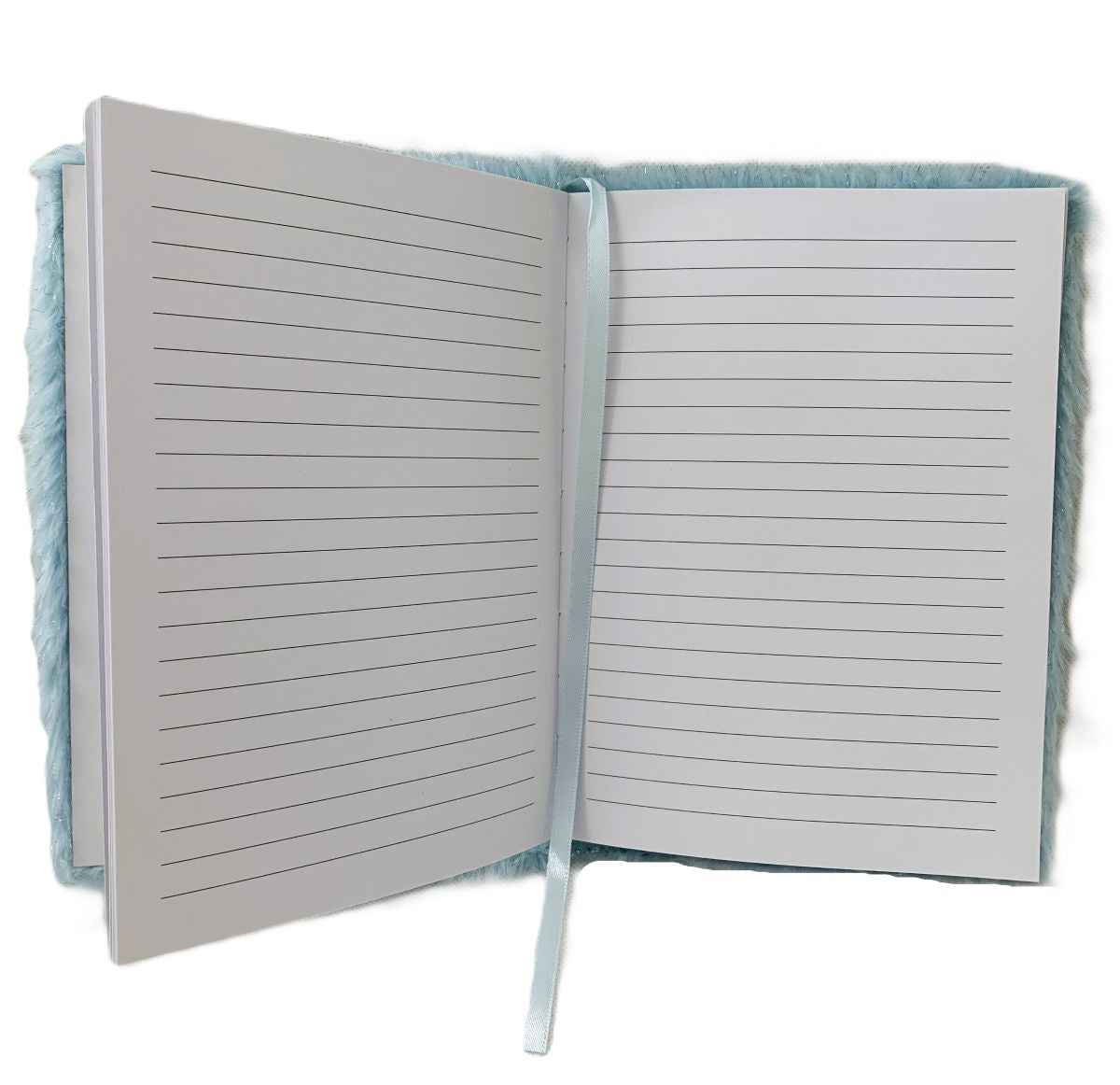 LOOM Plush A5 Notebook – Blue, 80 Sheets