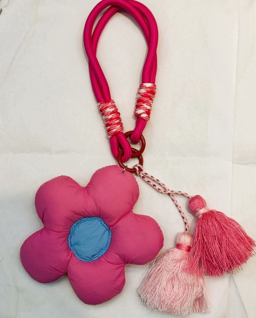 Key/Bag Puffy Charm Flower E003