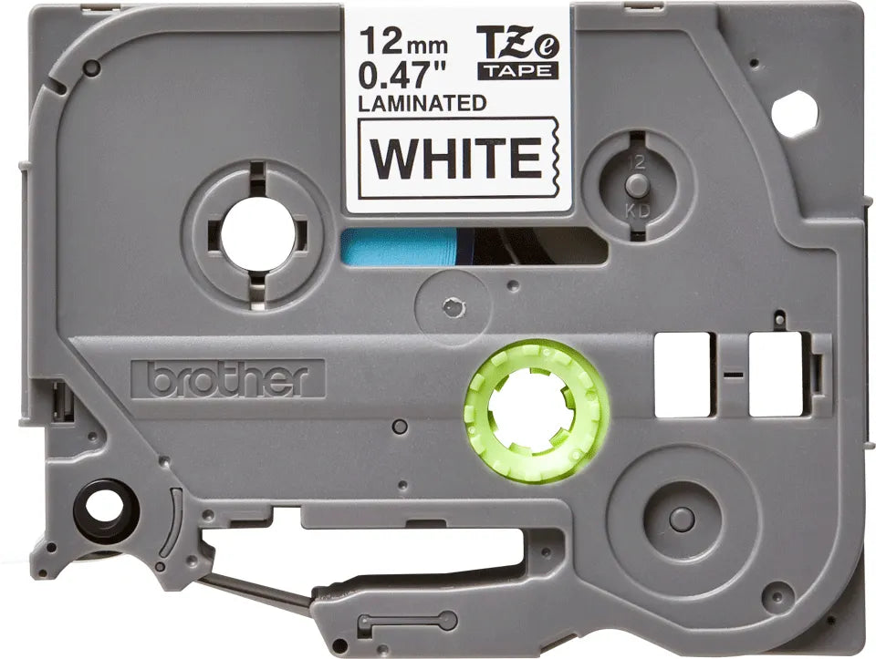 Brother Tape Tze-231 Blk/white Lam 12mm
