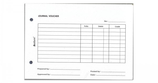 Journal Voucher 100's BVJO