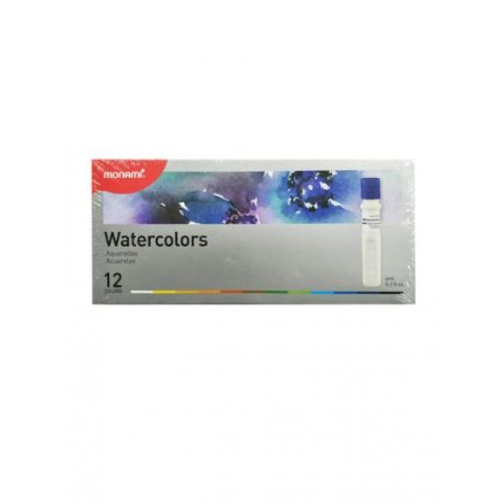 MONAMI WATERCOLOUR 6ML - 12 COLOURS TUBE